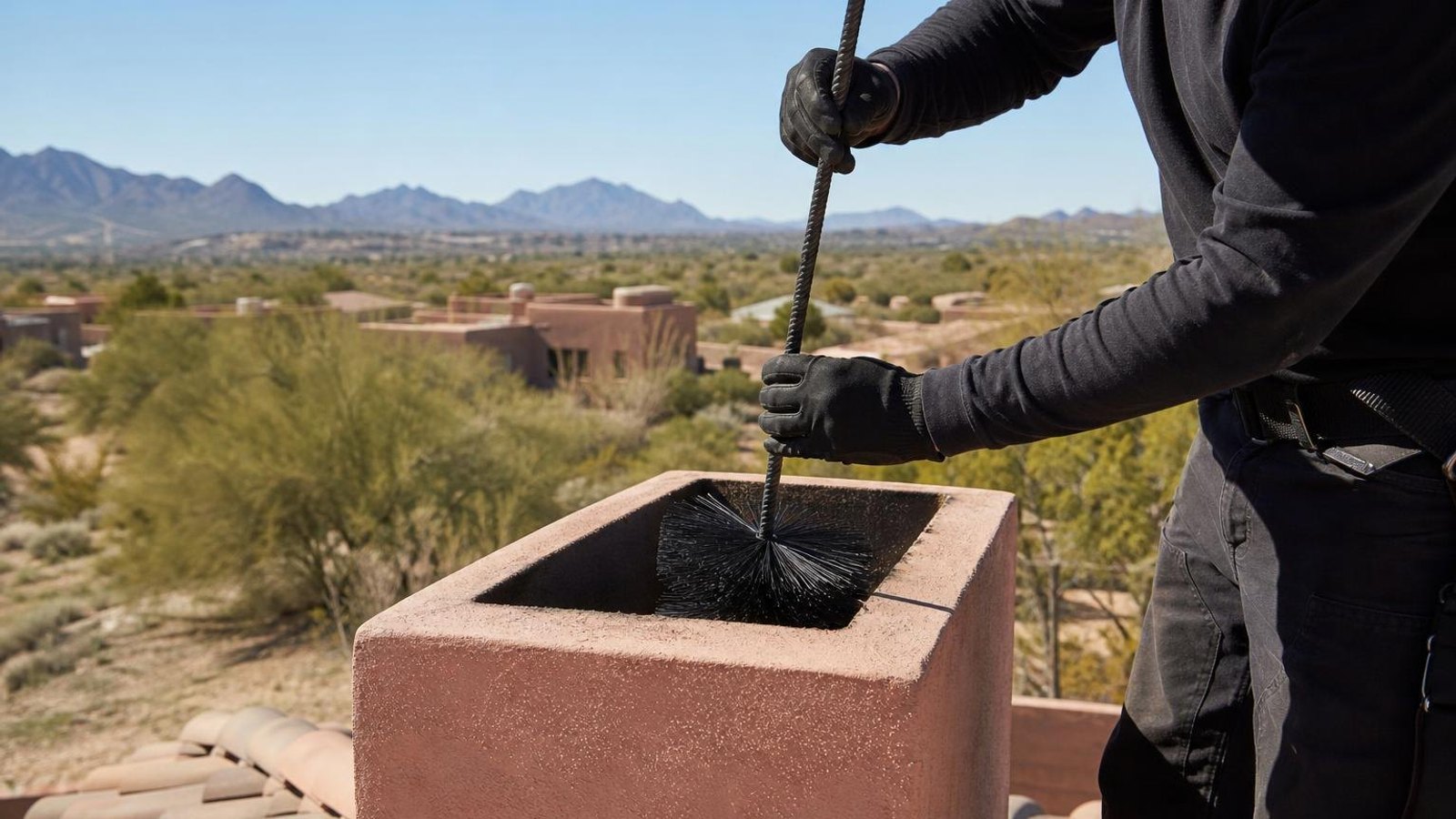 Practical chimney sweep & inspection in Tucson